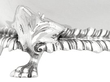 Silver Cream and Sugar Set foot 
