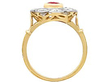 vintage ruby and diamond ring