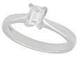 Emerald Cut Diamond Engagement Ring