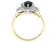 Sapphire and Diamond Yellow Gold Ring