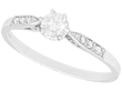 Diamond and Platinum Solitaire Ring