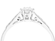 Diamond and Platinum Solitaire Ring