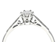 diamond solitaire ring in platinum