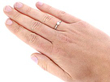 Diamond Solitaire Ring in Platinum Wearing