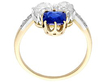 1900s Sapphire Dress Ring with Diamonds