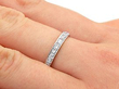 Vintage Diamond Eternity Ring Wearing