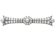 Diamond Bar Brooch