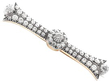 Diamond Bar Brooch
