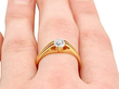 Yellow Gold Solitaire Wearing