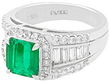large emerald diamond ring