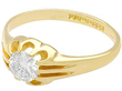 Yellow Gold Solitaire Ring