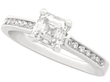 Asscher Cut Diamond Solitaire Ring