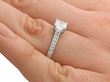 Asscher Cut Diamond Solitaire Ring