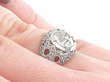 Diamond Cocktail Ring in Platinum on hand