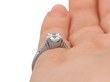 Art Deco Solitaire Ring in Platinum 