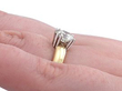 1 carat solitaire diamond ring yellow gold wearing