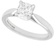 Cushion Cut Diamond Solitaire Ring