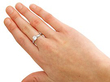 Cushion Cut Diamond Solitaire Ring Wearing 