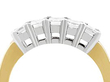 emerald cut anniversary band