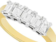 emerald cut anniversary band UK