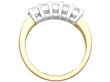 emerald cut anniversary band