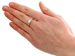 Princess Cut Solitaire Ring Wearing