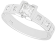 bezel set diamond ring