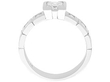bezel set diamond ring