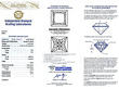Princess Cut Solitaire Ring Certificate 