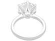 platinum large diamond solitaire ring