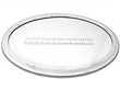 silver mirrored plateau size