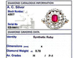 Synthetic Ruby Ring