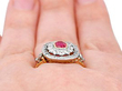 Synthetic Ruby Ring 