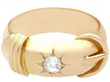 Diamond Antique Buckle Ring 