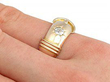 Antique Diamond Buckle Ring Hand Wearing