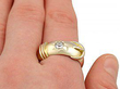 Antique Diamond Buckle Ring Finger Wearing
