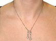 Diamond Bow Necklace wearing
