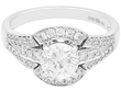 18ct White Gold Diamond Cluster Ring