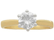 Yellow Gold Solitaire Ring