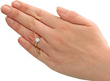 Yellow Gold Solitaire Ring Wearing