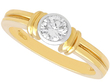 bezel set diamond engagement ring