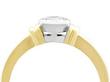 bezel set diamond engagement ring