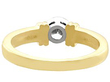bezel set diamond engagement ring