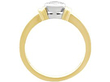 bezel set diamond engagement ring