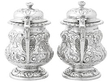 Mustard Pots Sterling Silver
