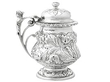 Silver Mustard Pots Antique