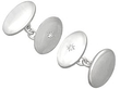 White Gold & Diamond Cufflinks for Sale