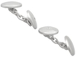 White Gold & Diamond Cufflinks UK