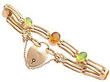 Gemstone Gate Bracelet in gold