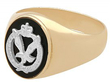 Army Signet Ring in yellow gold
